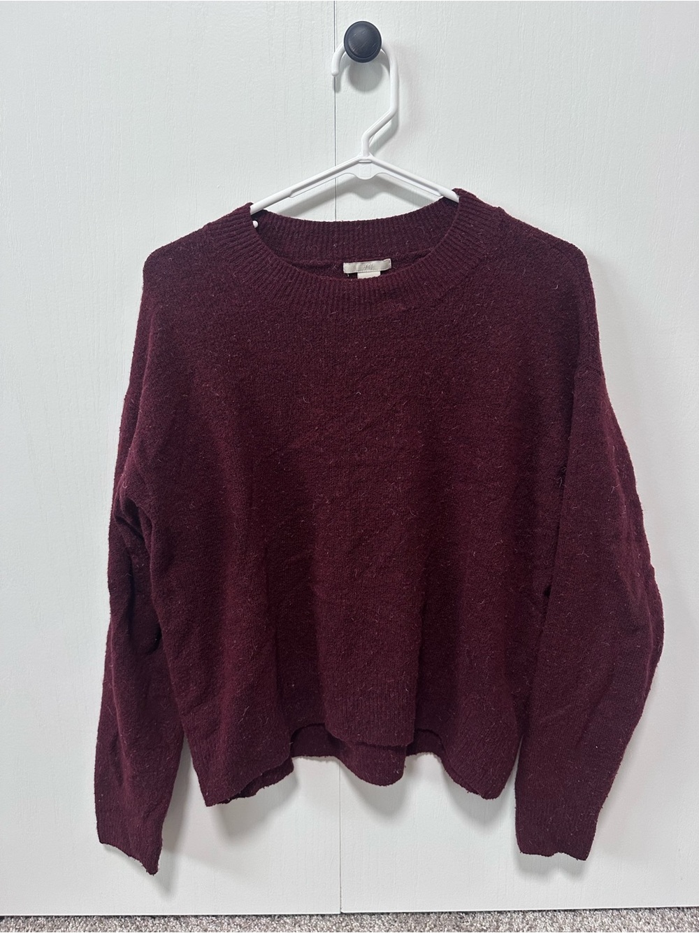 H&M Burgundy Crewneck Sweater